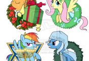 My Little Pony Christmas and Holiday Ornaments by ~SouthParkTaoist on deviantART