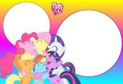My Little Pony Color Clear - Full Kit with frames for invitations, labels for go...