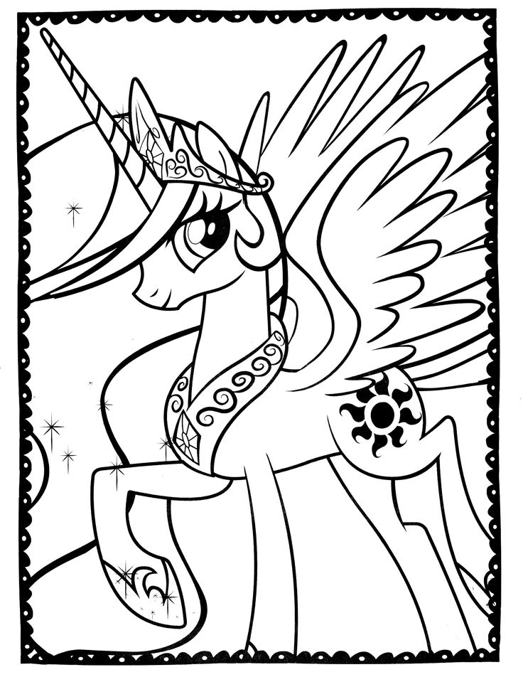 My Little Pony Coloring Page 7 cakepins.com Wallpaper