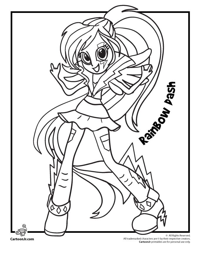 My Little Pony Coloring Pages Equestria Girls Coloring Home Wallpaper