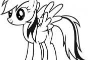 My Little Pony Coloring Pages: Free My Little Pony Rainbow Dash Coloring Page