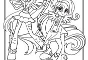 My Little Pony Coloring Pages Rainbow Dash Equestria Girls