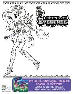 My Little Pony Equestria Girls Everfree Coloring Page Wallpaper