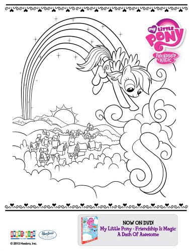 My Little Pony Friendship is Magic Printable Coloring Page Wallpaper