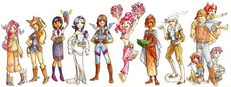 My Little Pony Girls 1 Color by gambitgurlisis.de… on deviantART color ...