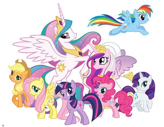 My Little Pony Girls Room Colorful Bright Fun by Stillwatersgifts, $9.99  bright… Wallpaper