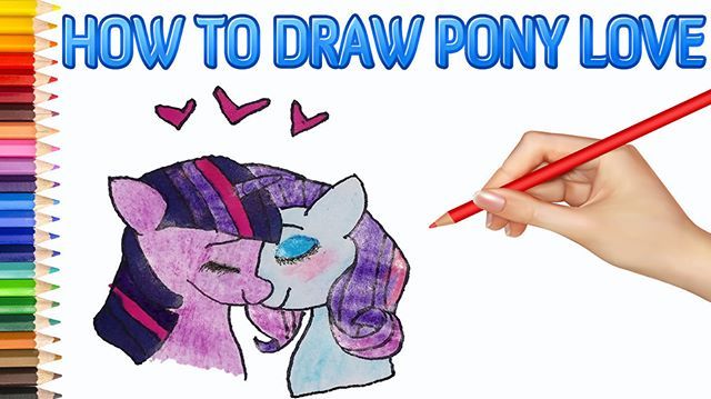 My Little Pony Love Drawing | My Little Pony Coloring    #horses #horse #tagsfor… Wallpaper