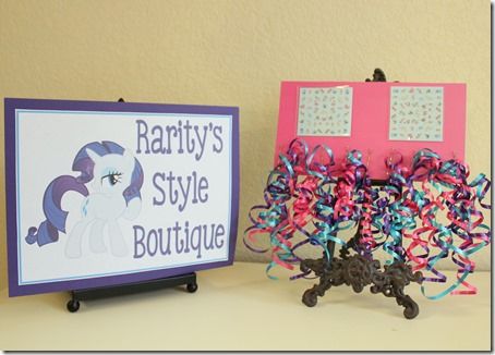 My Little Pony Party Ideas – Pony Style Boutique! Maybe face painting?