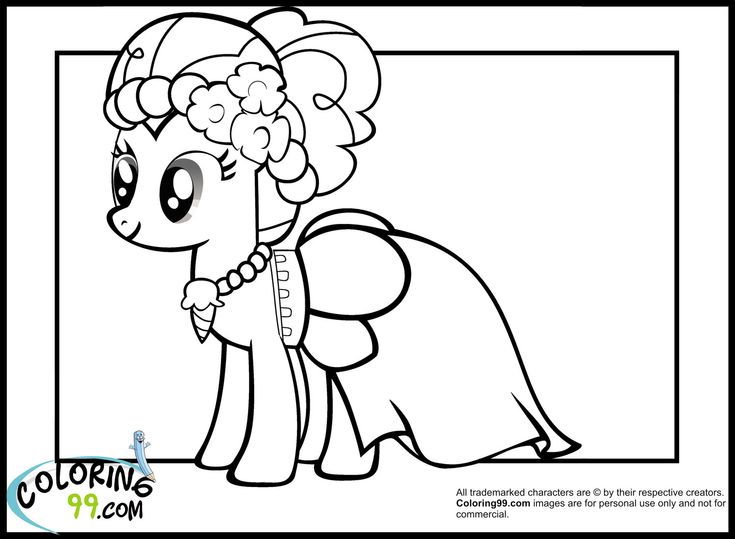 My Little Pony Pinkie Pie Coloring Pages Team colors Wallpaper