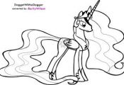 My Little Pony Princess Celestia Coloring Pages