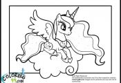 My Little Pony Princess Luna Coloring Pages Activities