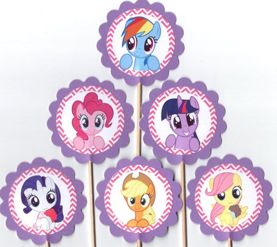 My-Little-Pony-Purple-and-Pink-Chevron-Cupcake-by-TopperoftheWorld My Little Pony Purple and Pink Chevron Cupcake by TopperoftheWorld Cartoon 