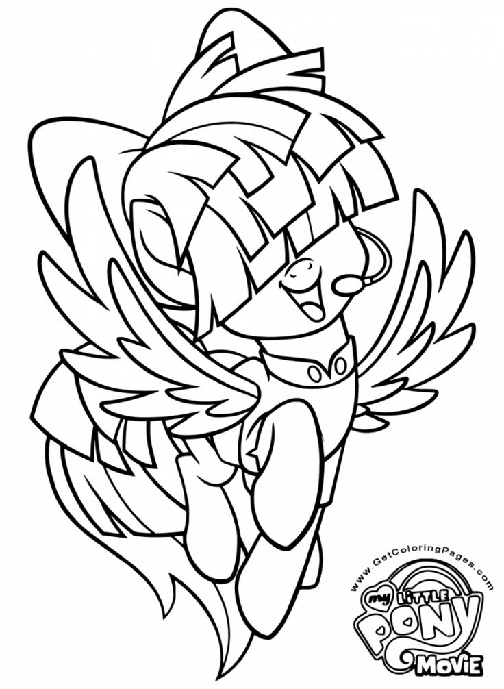 My Little Pony The Movie Coloring Page Songbird Serenade Wallpaper