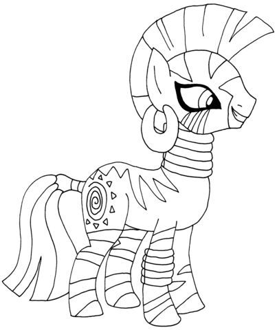 My Little Pony Zecora Coloring page  Coloring, page, Pony, Zecora #cartoon #colo… Wallpaper