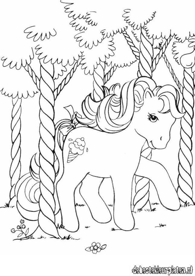 My Little Pony coloring page: Swirly Whirly Wallpaper