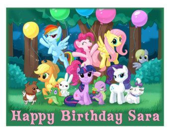 My Little Pony edible cake image cake topper  frosting sheet  cake, edible, fros… Wallpaper