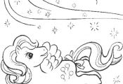 My Little Pony in a magic world coloring page