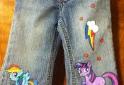 My Little Pony painted jeans