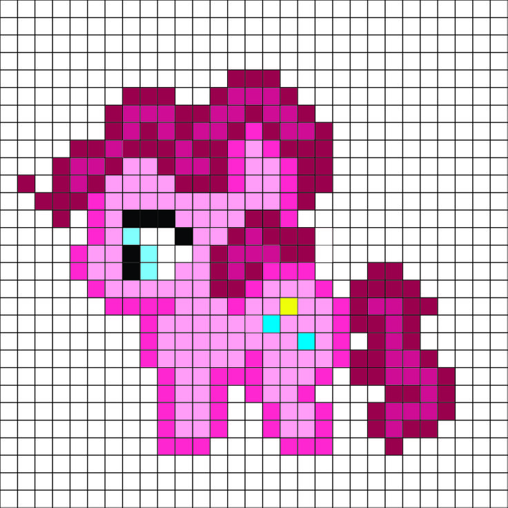My little pony – Pinkie Pie pattern – by me For a free and better color, printab… Wallpaper