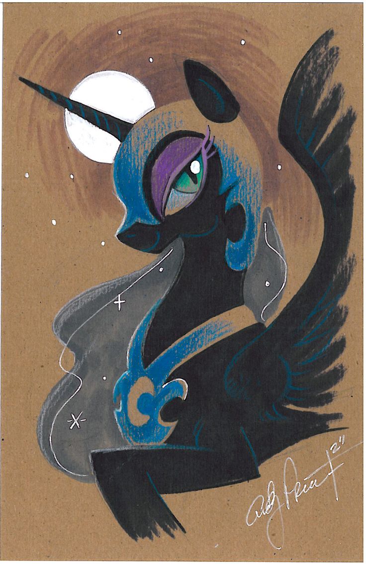 Nightmare Moon color study my little pony by andypriceart.devi… on @deviantART Wallpaper
