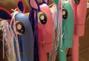 Party favor for My Little Pony Party made from pool noodles