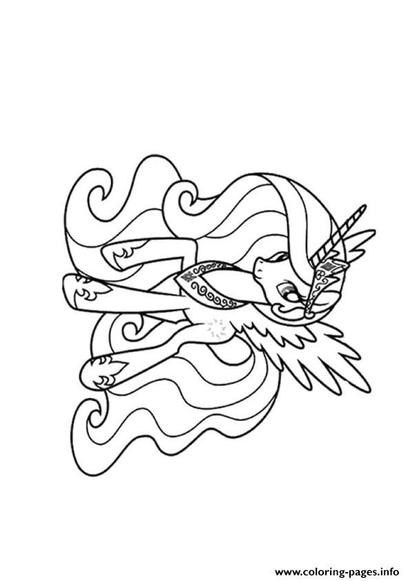 Print A Princess Celestia my little pony coloring pages