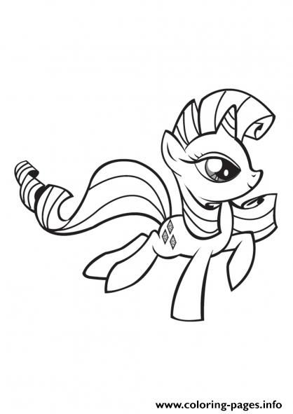 Print my little pony rarity coloring pages