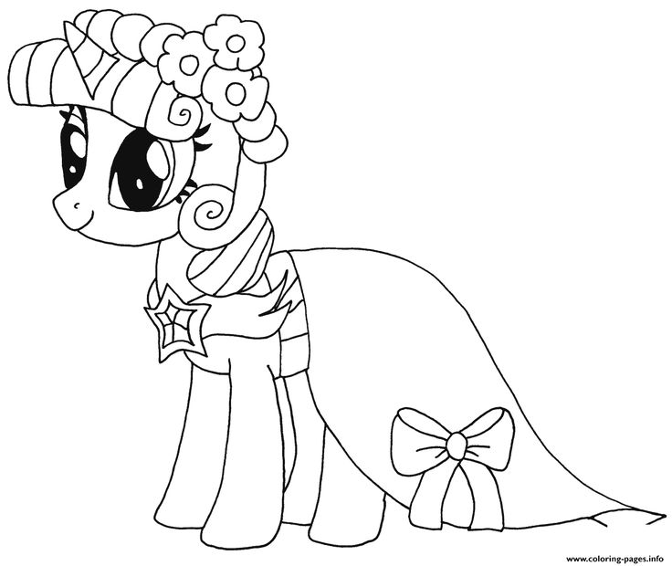 Print princess twilight sparkle my little pony coloring pages Wallpaper