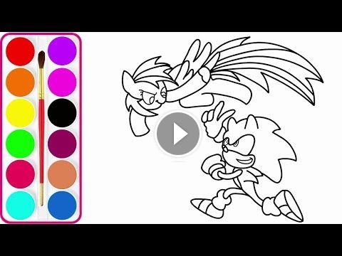 SONIC Coloring Page | Sonic And My Little Pony Coloring Page For Kids SONIC#Colo… Wallpaper