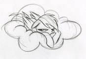 Sketch of Rainbow Dash My Little Pony, Friendship is Magic - by Lauren Faust