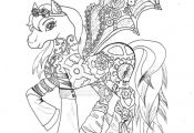 Steampunk My Little Pony coloring page