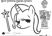 The Trixie pumpkin carving stencil is included in the My Little Pony Friendship ...