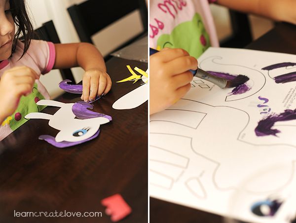 This website has tons of free printables for little ones to paint and assemble! …