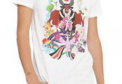 White T-shirt from My Little Pony with colorful characters design on front.