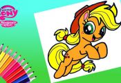#mlp, #mylittlepony, #coloring My little pony Applekack Kids video