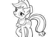 my little pony coloring page (Apple Jack)