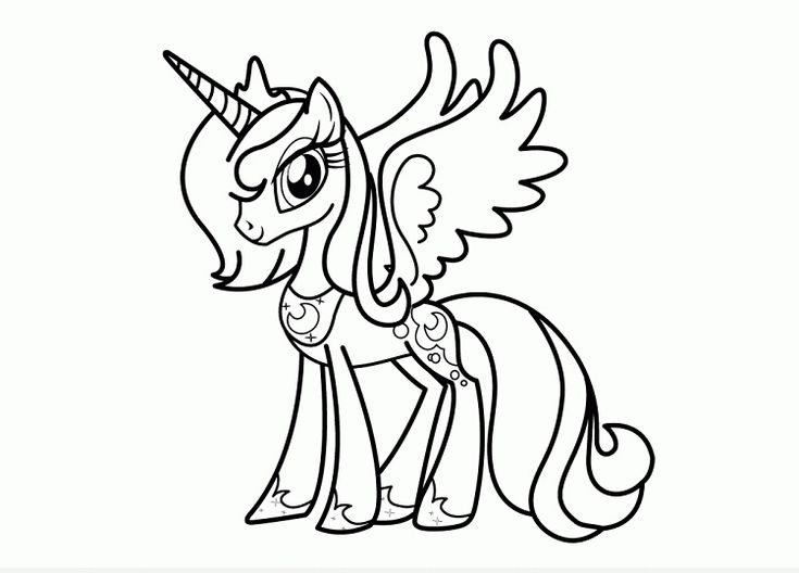 my little pony coloring pages luna Wallpaper