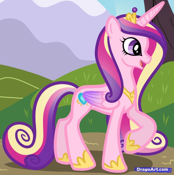 pictures of my little ponys | How to Draw Princess Cadence, My Little Pony, Step… Wallpaper