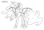 pluto disney coloring pages - my little pony nightmare moon coloring pages #colo...