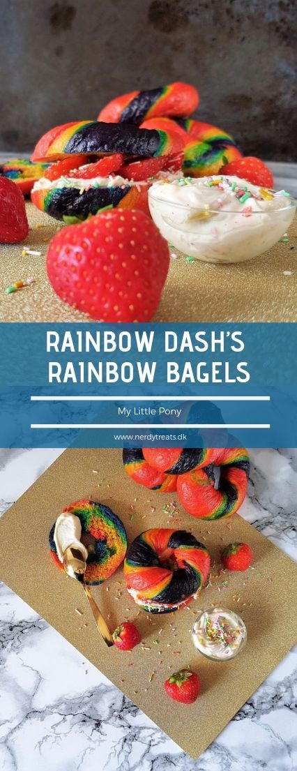 Get a more colourful breakfast with these bagels inspired by “My Little Pony… Wallpaper