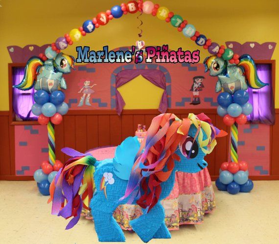 Complete your My Little Pony Birthday Party. with this piñata…! Hablo españo… Wallpaper
