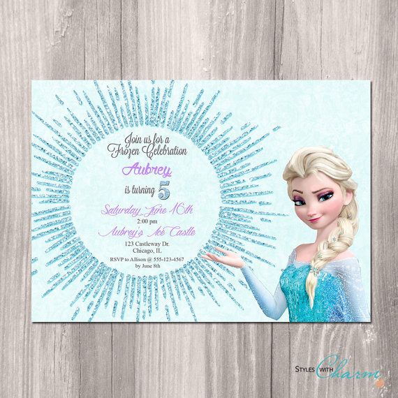 Frozen Birthday Invitation Frozen Printable by StyleswithCharm Wallpaper
