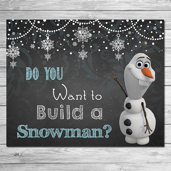 Frozen Do You Want to Build A Snowman Sign Chalkboard Olaf // Wallpaper