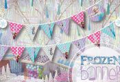 Frozen PRINTABLE party banner Happy Birthday by splendidINK