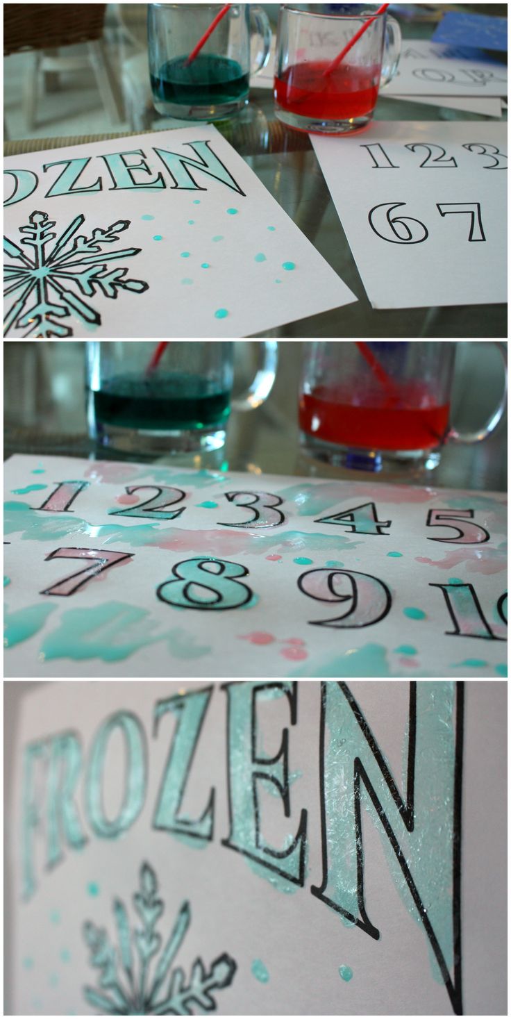 Frozen Printable Pages for Ice Painting Wallpaper