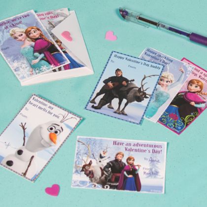 Frozen Printable Valentines from @Spoonful Wallpaper