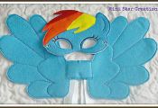 Handmade Mask and Large Wings Set – Rainbow Dash – My Little Pony  Dash, Han...