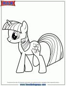 Hasbro My Little Pony Twilight Sparkle Coloring Page Wallpaper