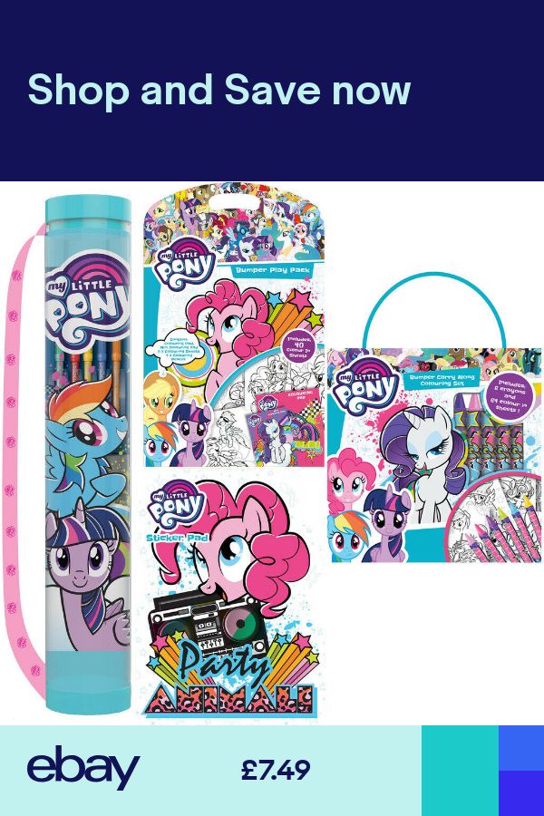 MY LITTLE PONY Activity Sets Colouring Sticker Art & Craft Play Xmas Girls Gift Wallpaper
