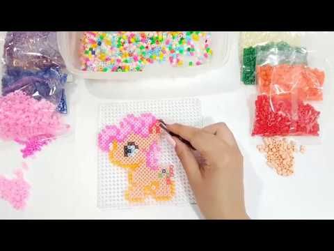 Manualidades *tubitos de colores*Como hacer figuras de Hama*Pinkie Pie*My Little… Wallpaper